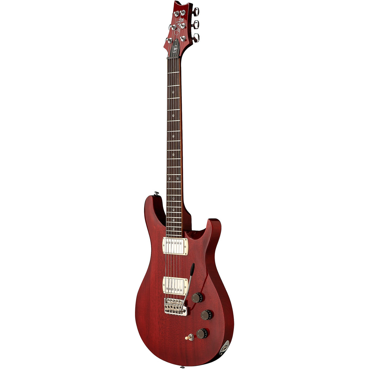 PRS SE DGT David Grissom Electric Guitar (Moons), Vintage Cherry