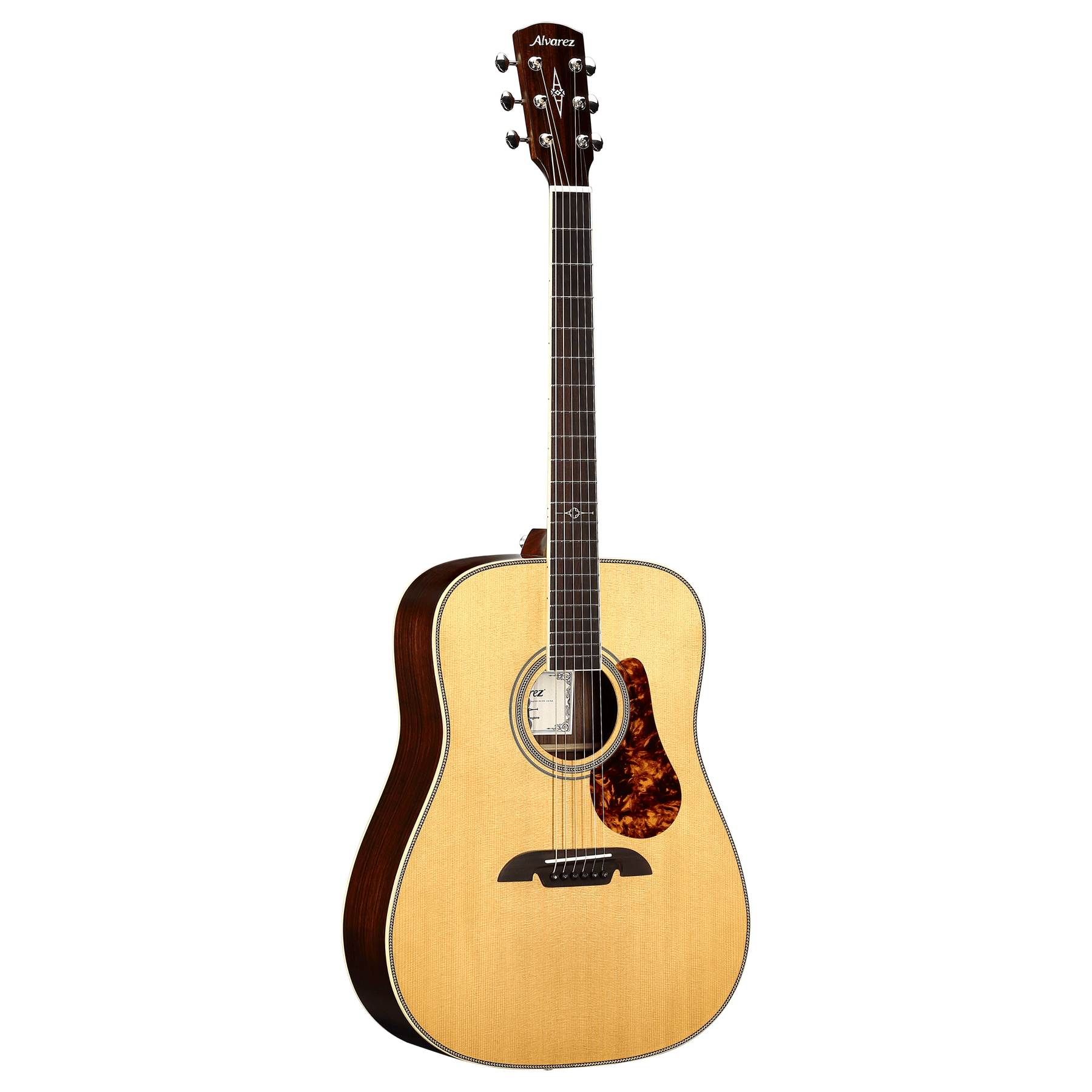 Alvarez MD70E Masterworks Dreadnought Acoustic-Electric Guitar, Herringbone