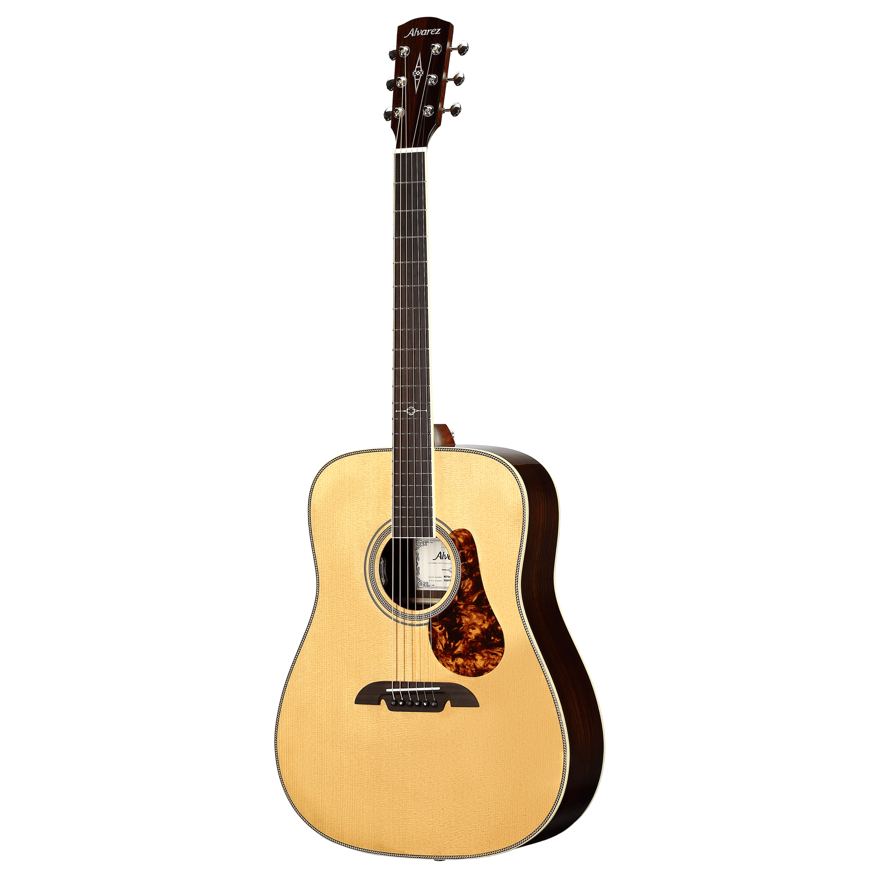 Alvarez MD70E Masterworks Dreadnought Acoustic-Electric Guitar, Herringbone