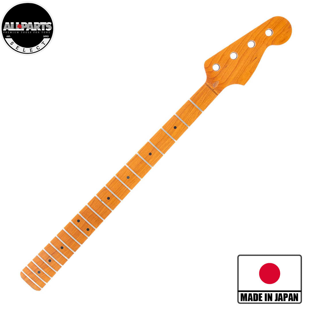 Allparts Select Roasted Maple Precision Bass Neck - Licensed by Fender