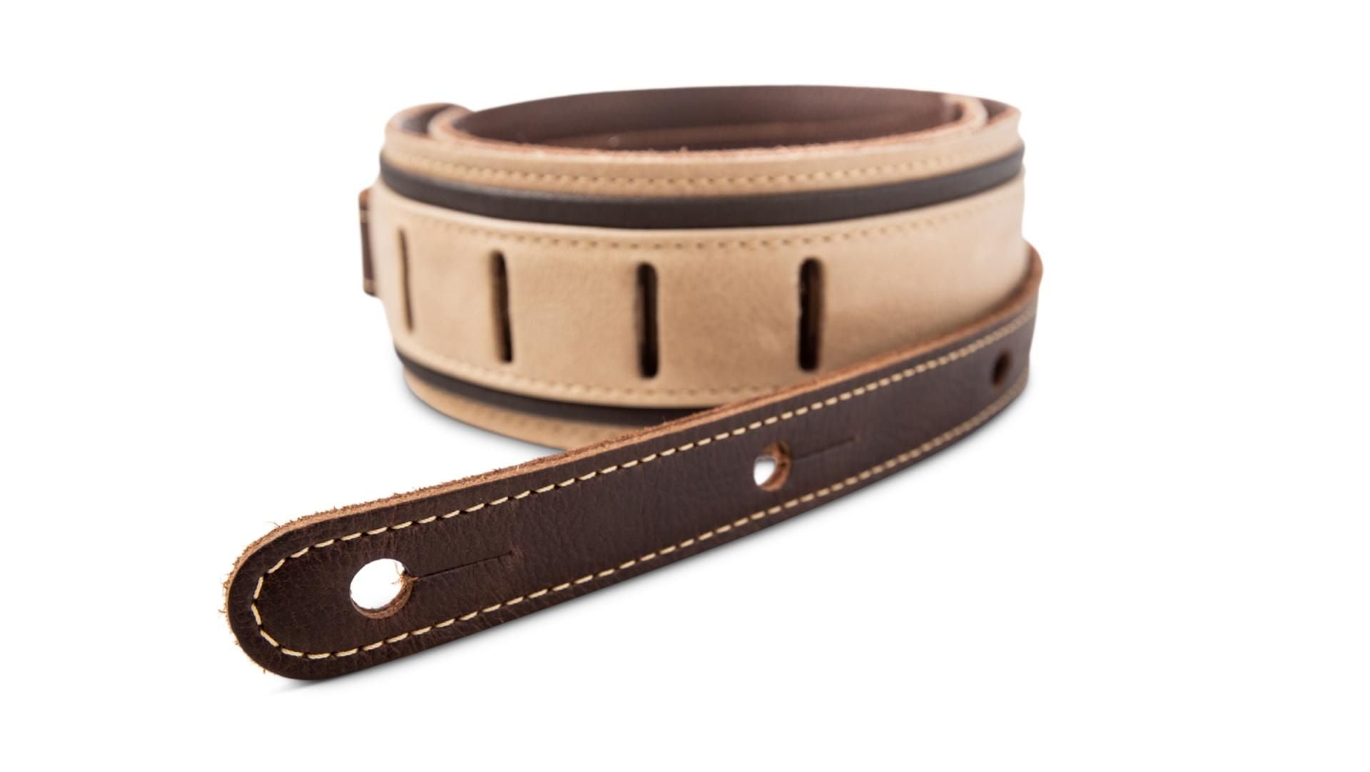 Taylor Reflections 2.5" Leather Guitar Strap, Spruce/Ebony