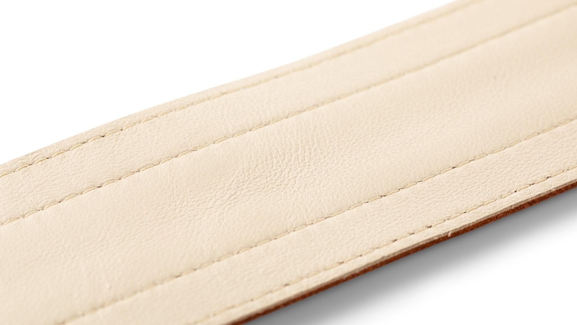 Taylor Element 2.5" Leather Guitar Strap, Brown/Cream