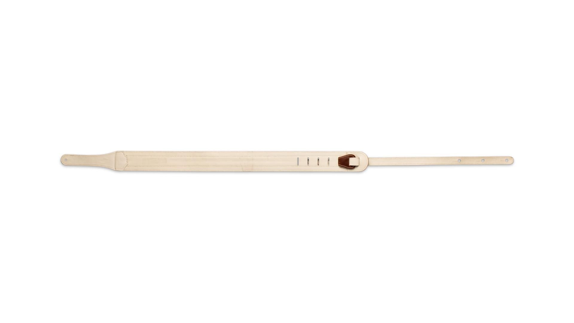 Taylor Element 2.5" Leather Guitar Strap, Brown/Cream