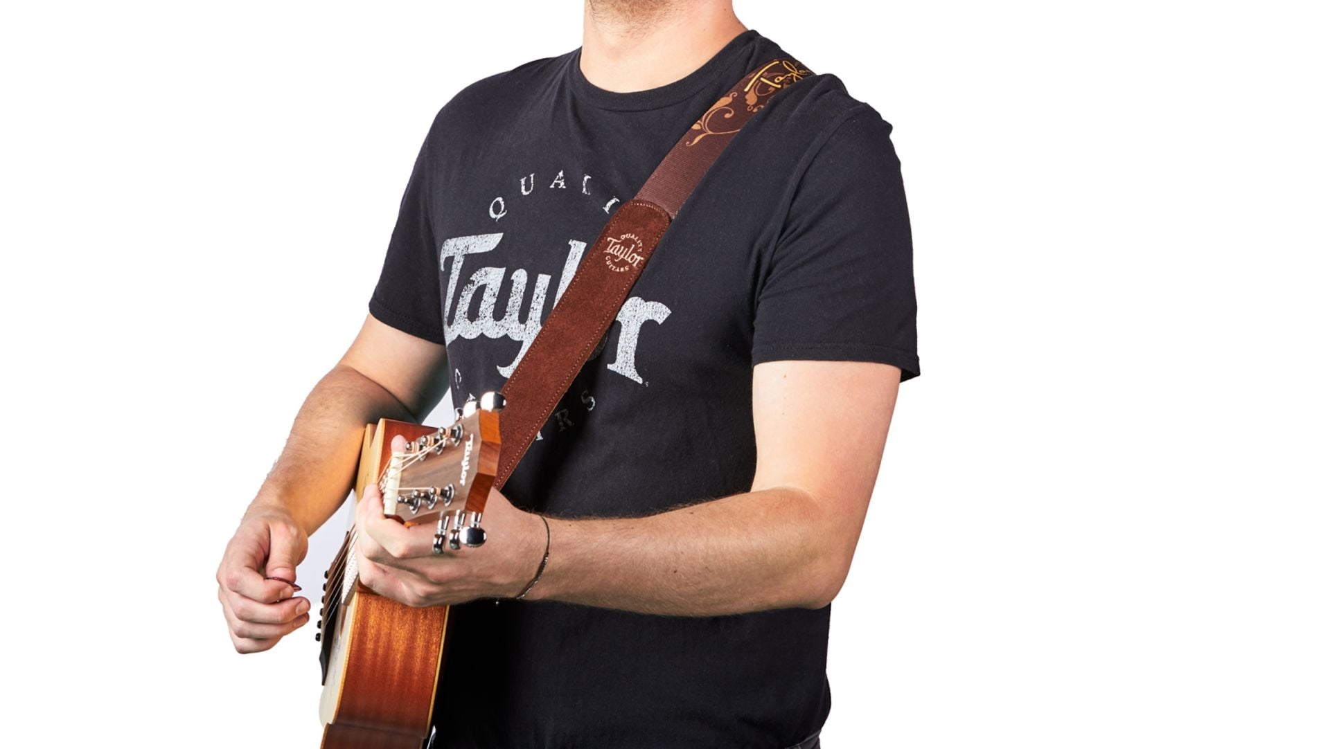 Taylor Swift 2" Signature Guitar Strap, Brown Suede