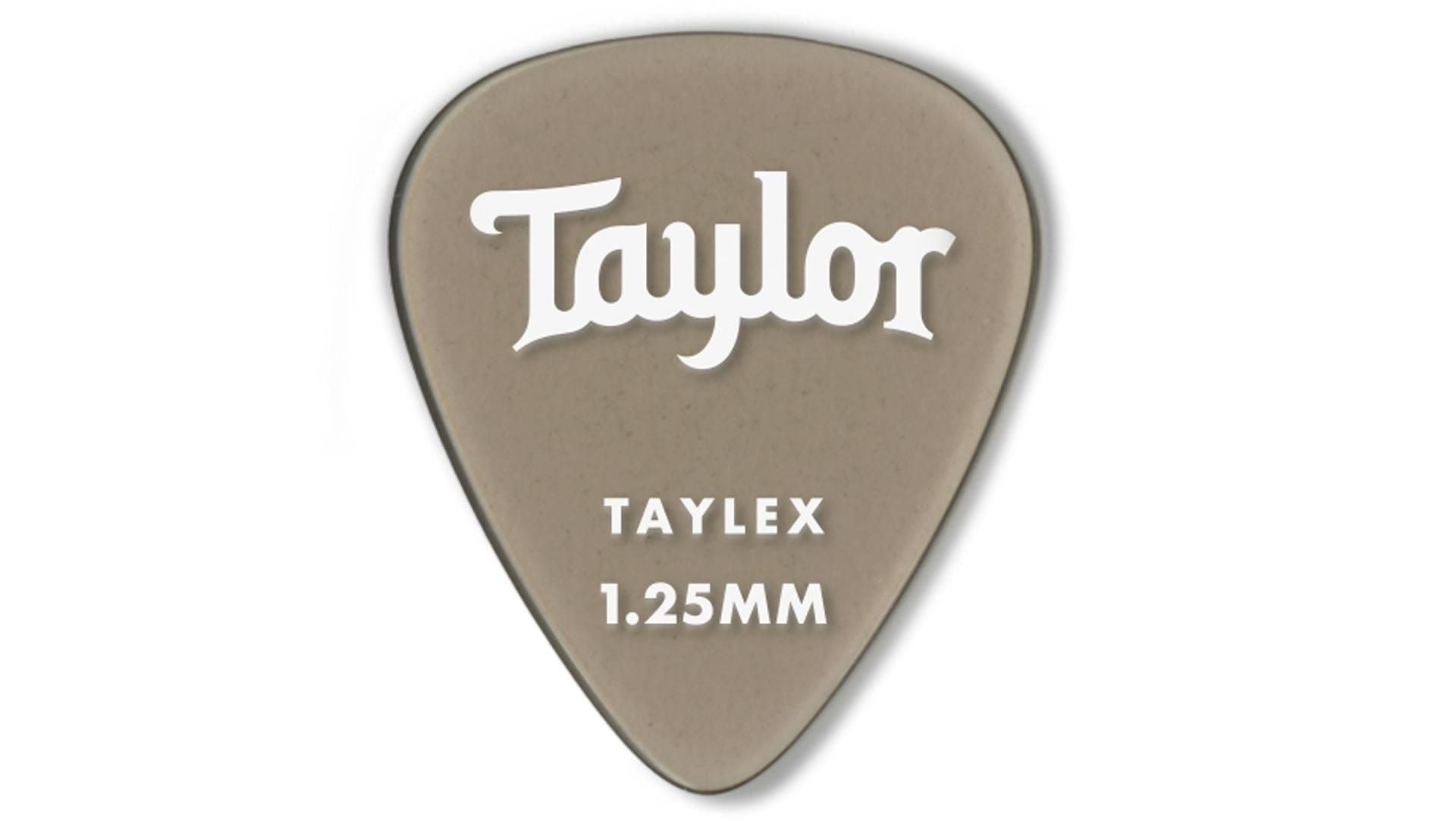 Taylor Premium Taylex Picks (6), Smoke Grey, 1.25mm