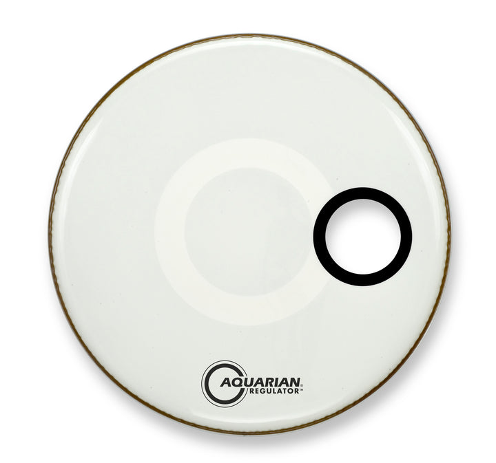 Aquarian Regulator White Ported Bass Drumhead, 16"