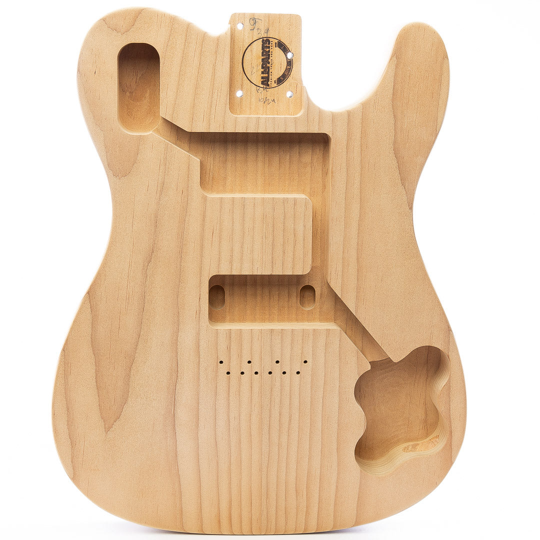 Allparts Select Unfinished Brown Sugar Body for Tele Deluxe - Hum/Hum
