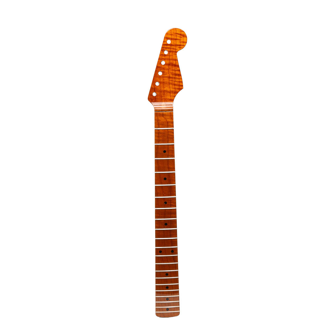 Allparts Select VIN-MOD AAA+ Roasted Flame Maple Compound Radius Strat Neck