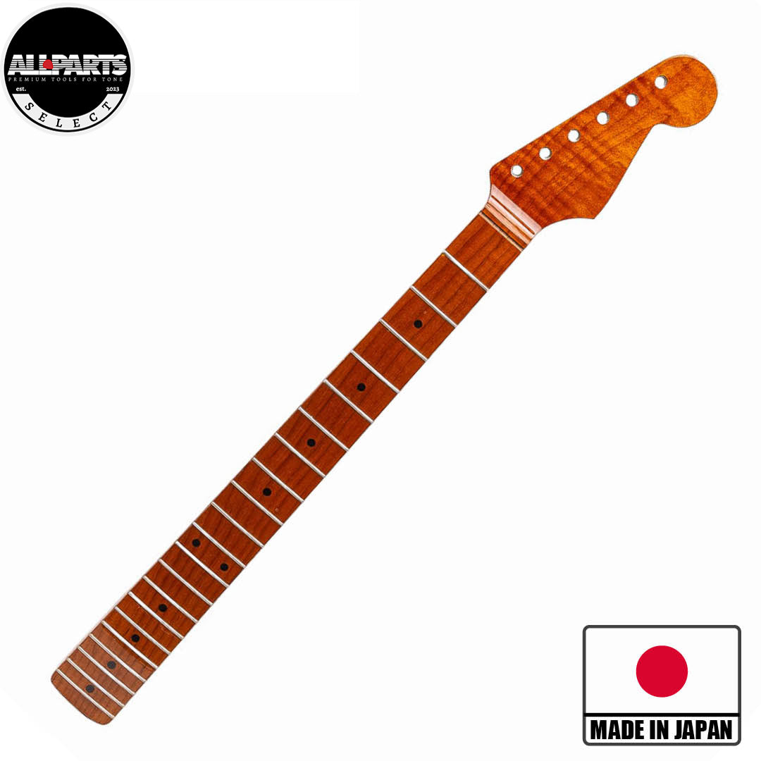 Allparts Select VIN-MOD Roasted Maple Compound Radius Strat Neck