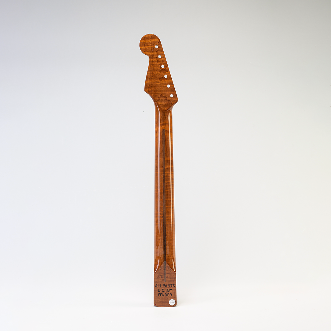 Allparts Select AAA+ Roasted Flame Maple Vintage Spec Neck for Strat - Licensed by Fender