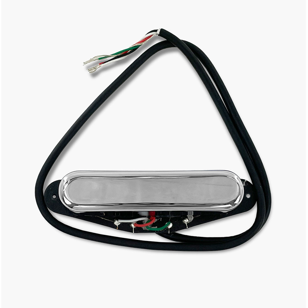 Razor Hihō Hidden Gem Single-Space Stacked Humbucking Neck Pickup for Tele, Chrome