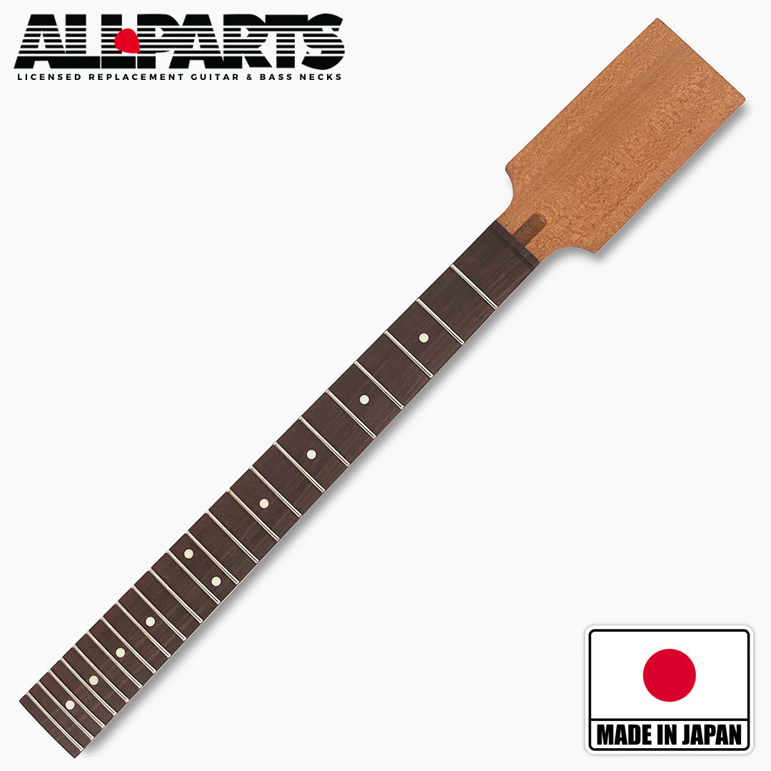 Angled Paddle Head Guitar Neck, Mahogany