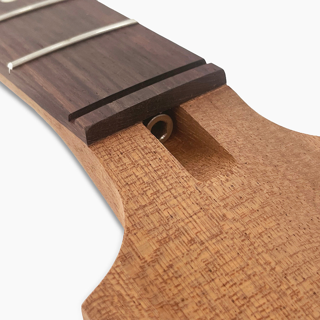 Angled Paddle Head Guitar Neck, Mahogany