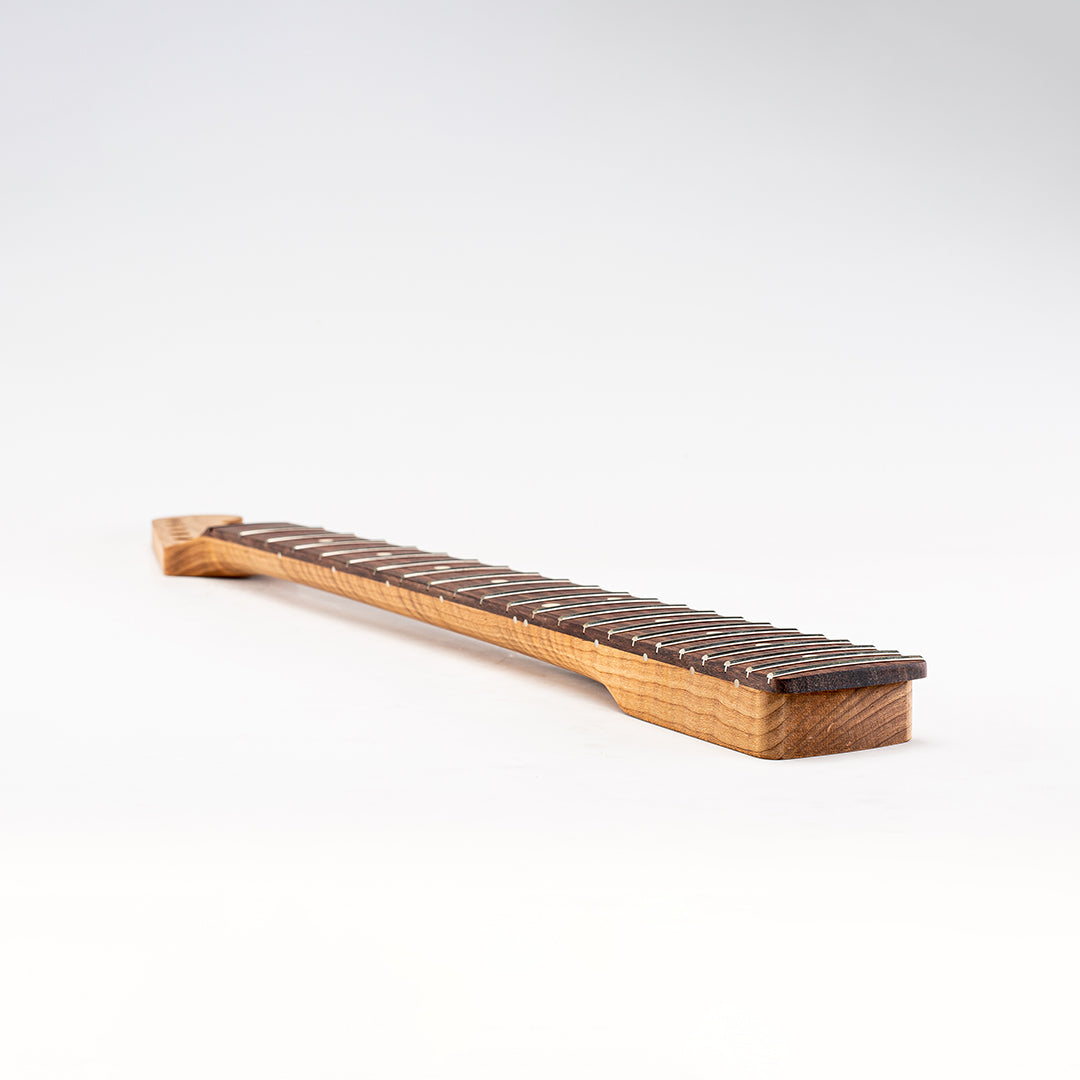 Allparts Select Unfinished AAA+ Roasted Flame Maple "Ultra-MOD" Neck for Strat, Rosewood Fretboard - Licensed by Fender