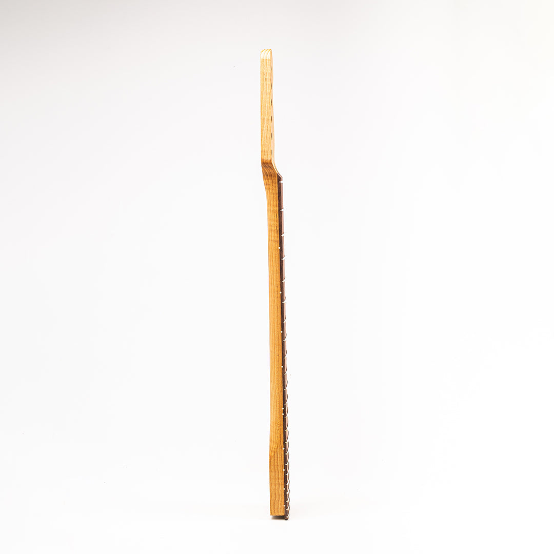 Allparts Select Unfinished AAA+ Roasted Flame Maple "Ultra-MOD" Neck for Strat, Rosewood Fretboard - Licensed by Fender