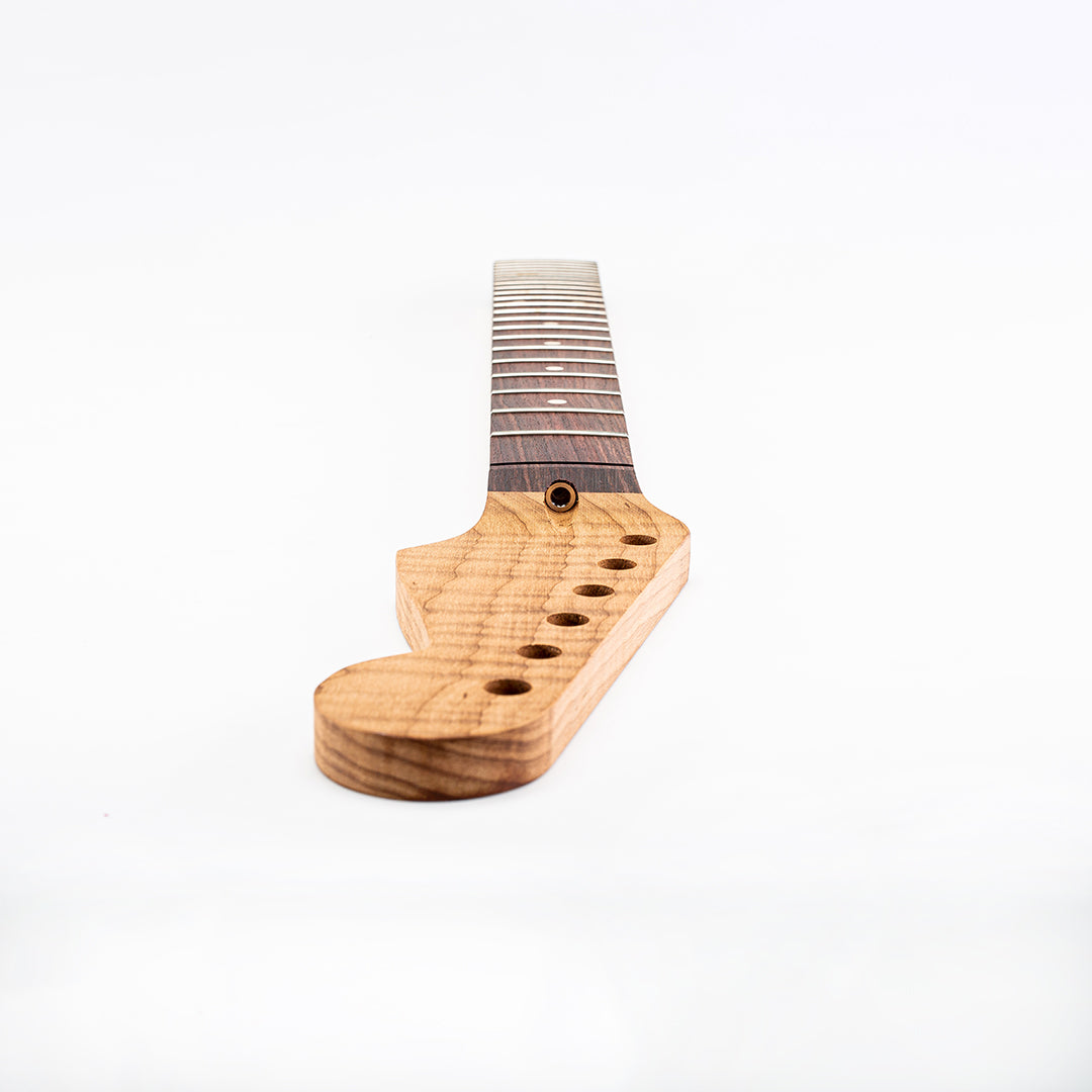 Allparts Select Unfinished AAA+ Roasted Flame Maple "Ultra-MOD" Neck for Strat, Rosewood Fretboard - Licensed by Fender