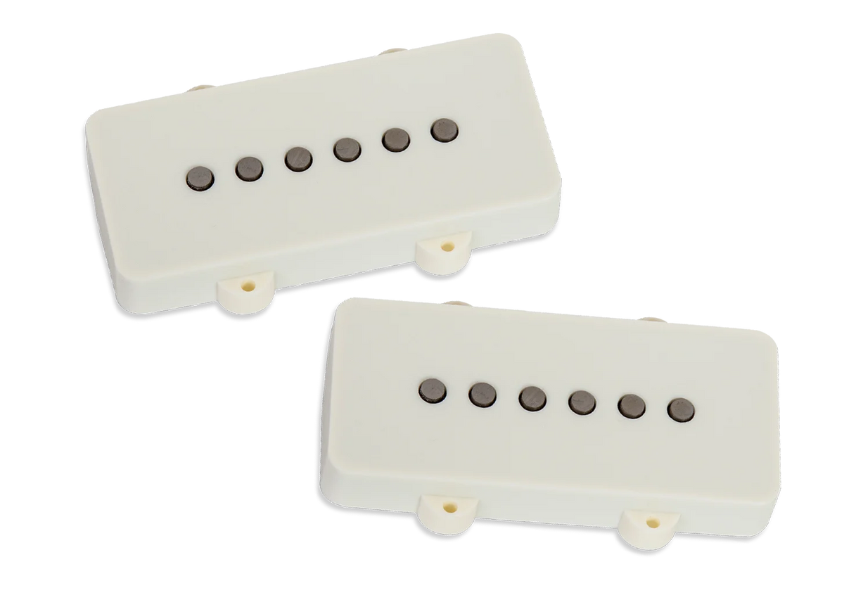 Seymour Duncan Jazzmaster Silencer Single Coil Pickup Set, Vintage, Parchment
