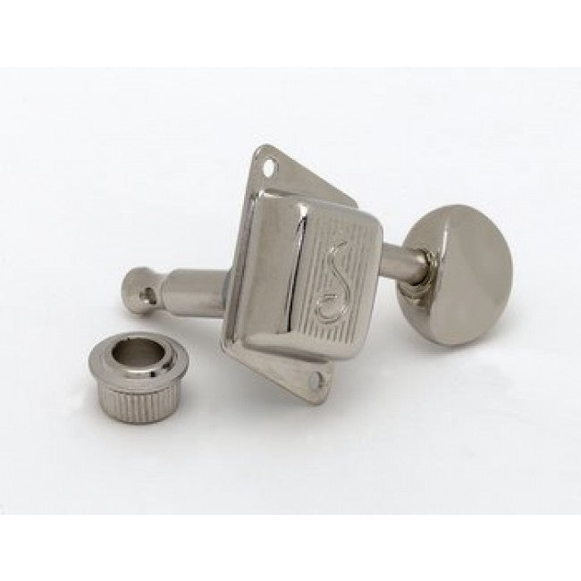Schaller ST6/F-Series 6-In-Line Diagonal Mount Tuning Keys, Nickel
