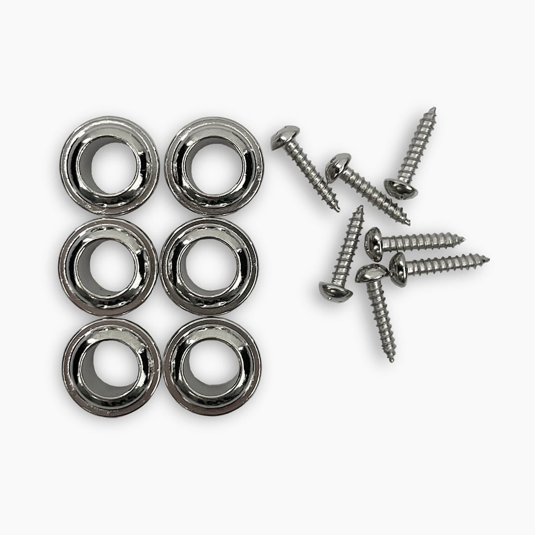 Top Lock Vintage Style 6-In-Line Locking Tuning Keys, Staggered Posts