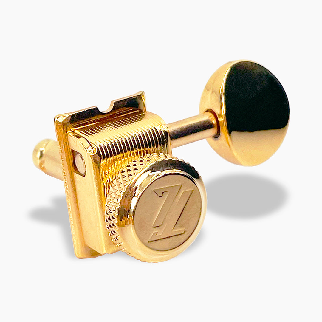 Top Lock Vintage Style 6-In-Line Locking Tuning Keys, Staggered Posts