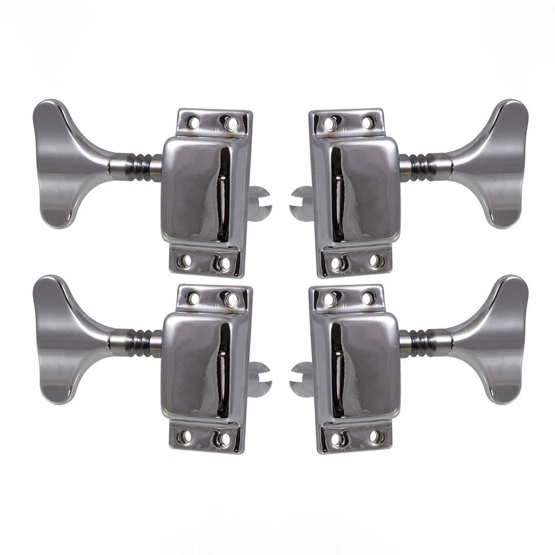 2x2 Covered Gear Bass Tuning Keys for Imports, Chrome