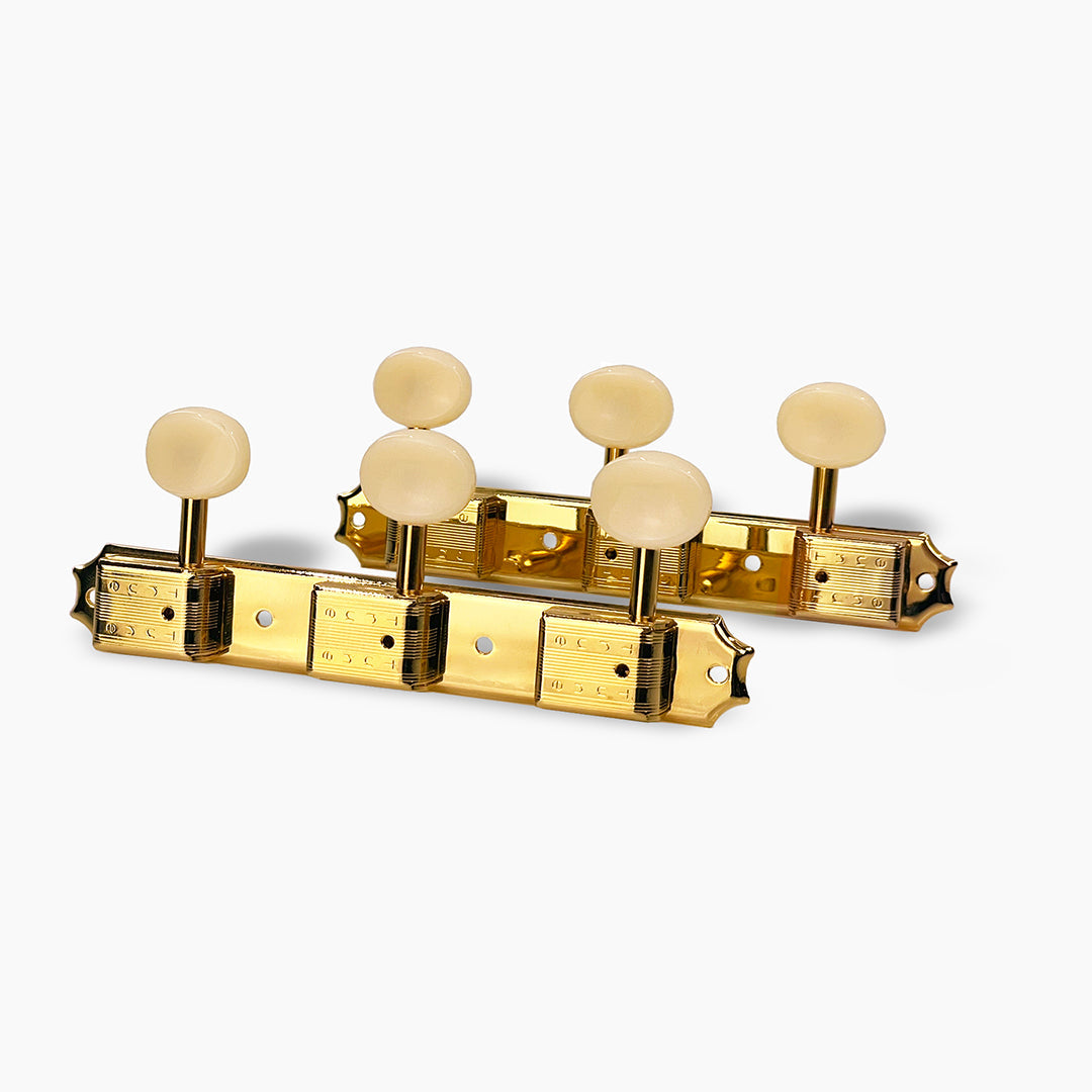 Top Tier 3-On-A-Strip Vintage Style Tuning Keys