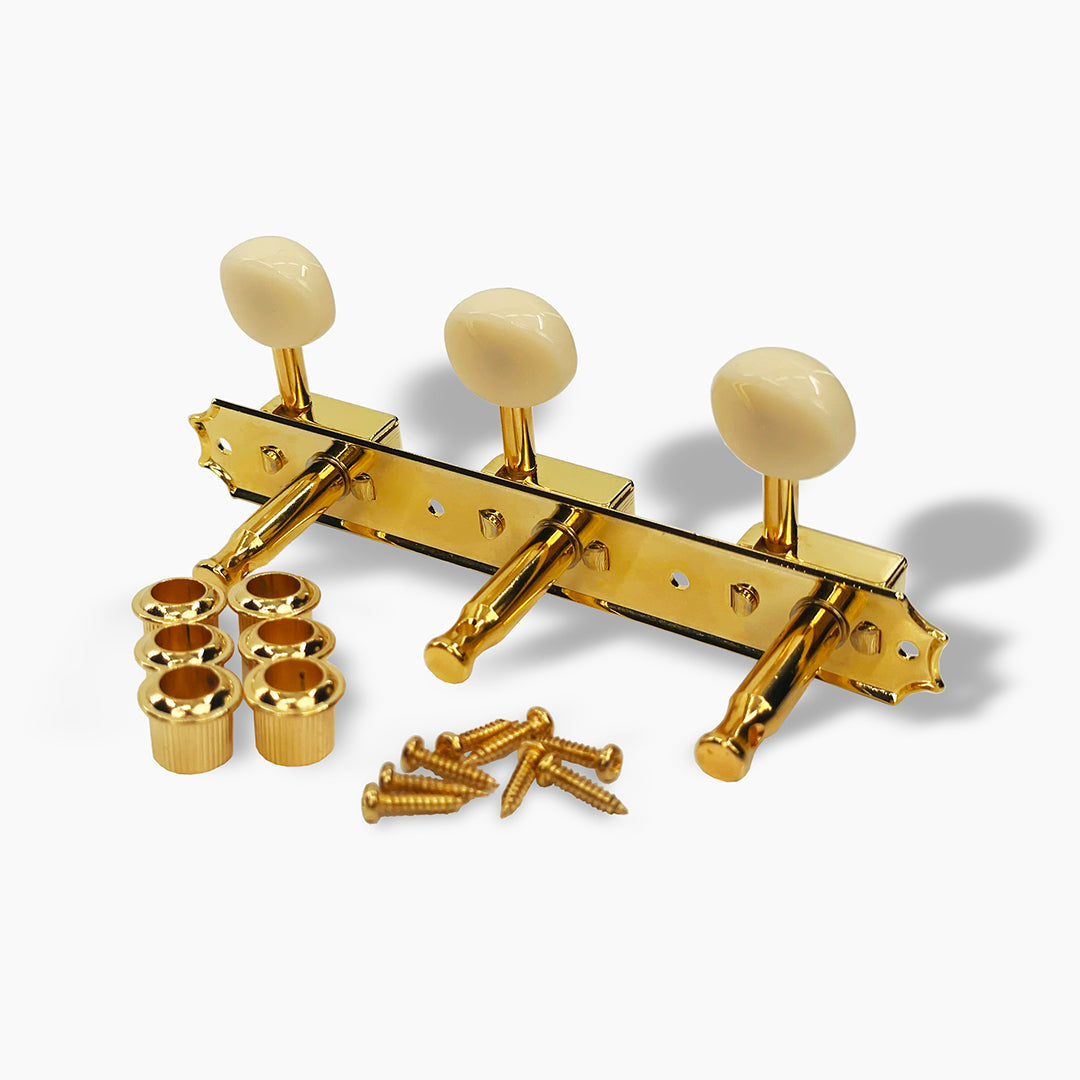 Top Tier 3-On-A-Strip Vintage Style Tuning Keys