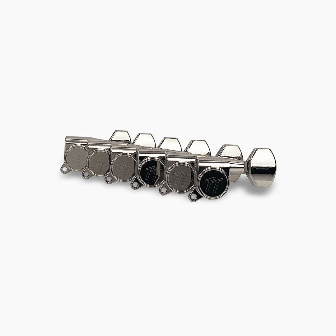 Top Tier 6-In-Line Mid-Size Tuning Keys, Nickel