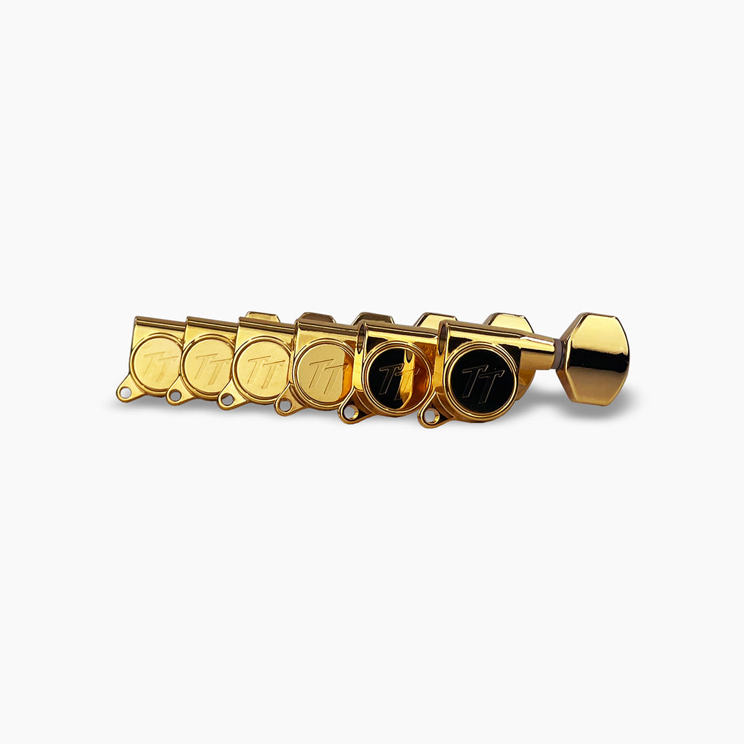 Top Tier 6-In-Line Mid-Size Tuning Keys, Nickel
