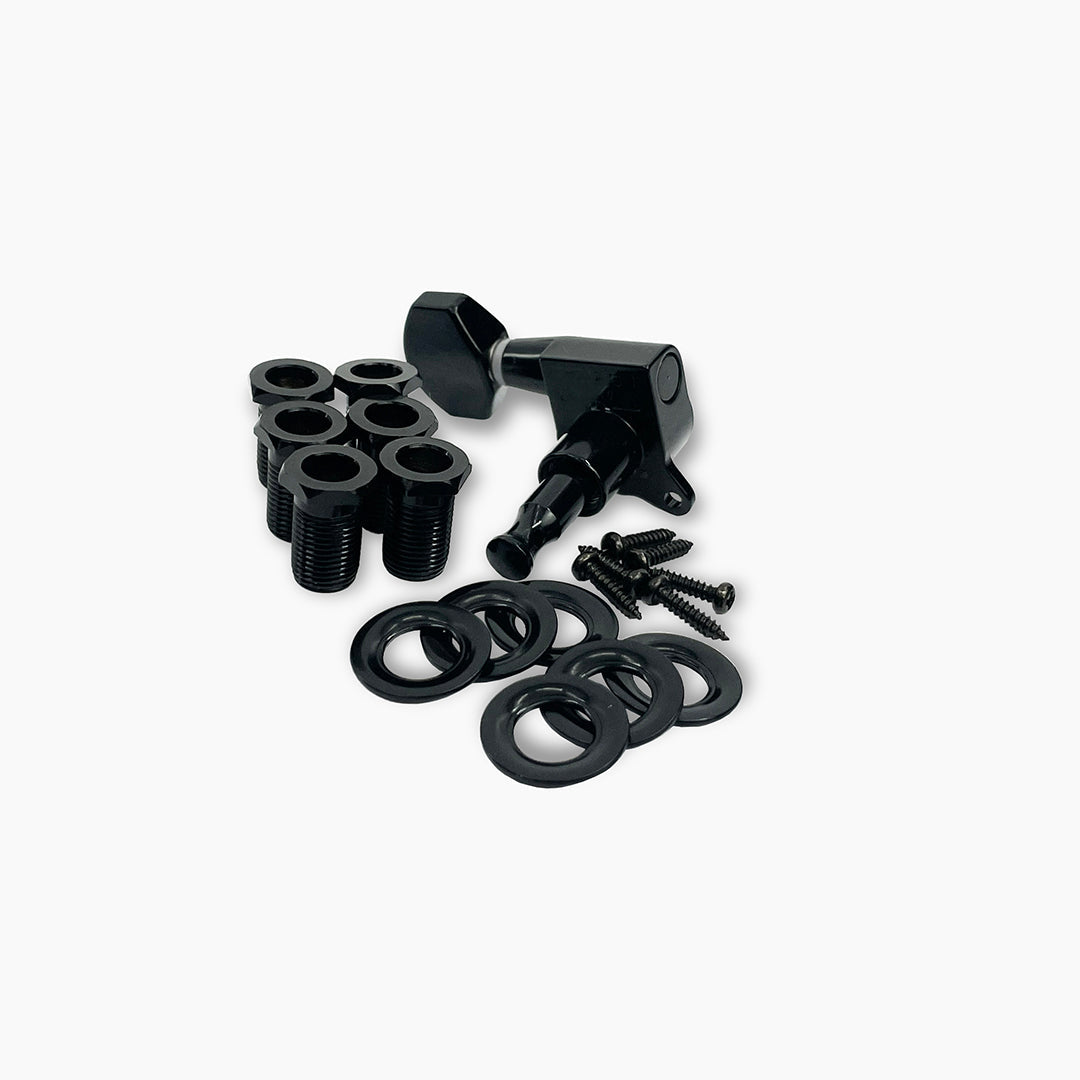 Top Tier 6-In-Line Mid-Size Tuning Keys, Nickel
