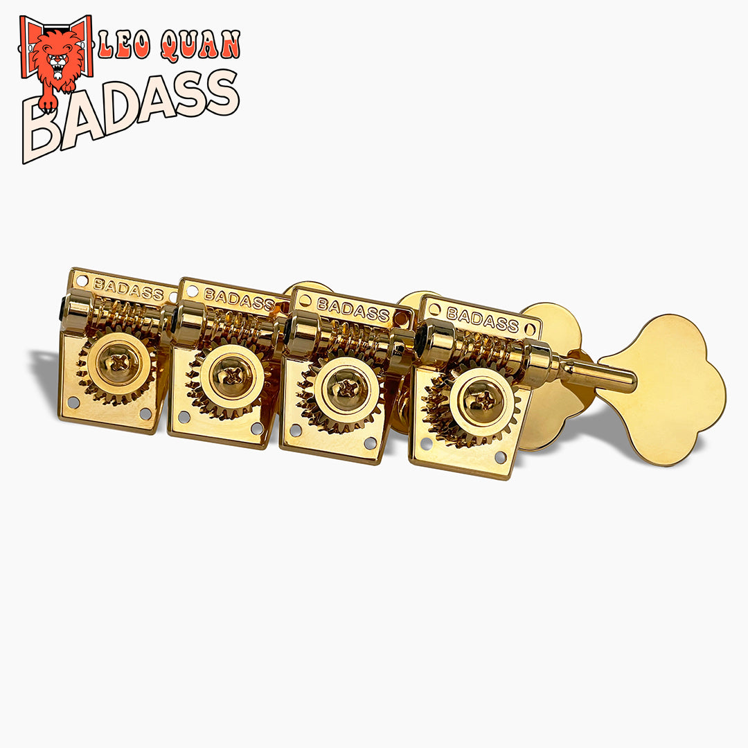 Leo Quan Badass OGT 4-In-Line Bass Tuning Keys, Large Post