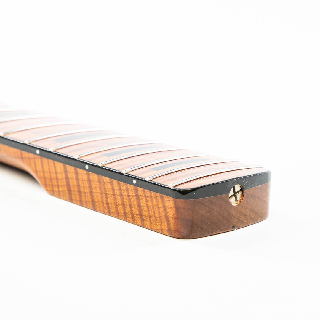 Allparts Select Tribute Series "Tom Sawyer" AAA+ Roasted Flame Maple Neck for Jazz Bass