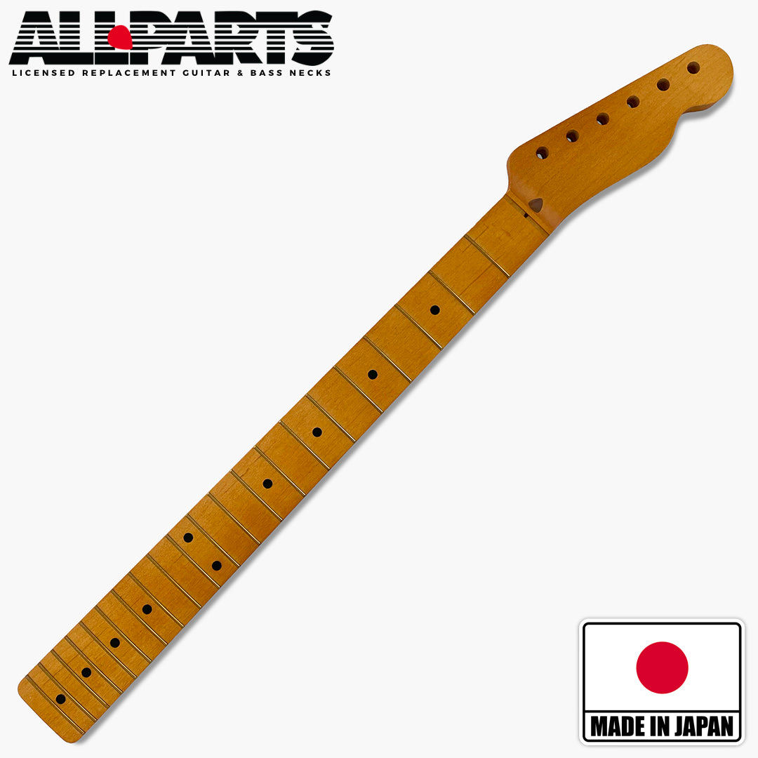 Tele Neck, Maple, Chunky C-Profile, 21 Tall Frets, Nitro Finish