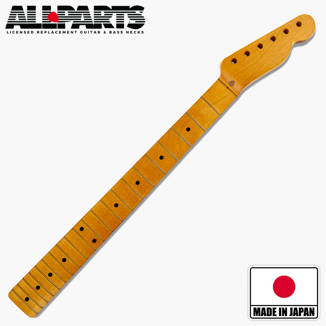 Tele Neck, Maple, C-Profile, 21 Tall Frets, Nitro Finish