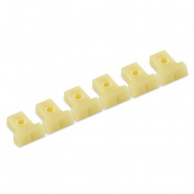 TonePros G-Formula Saddle Set For TP6 W/ Wire Retainer Clips, Cream