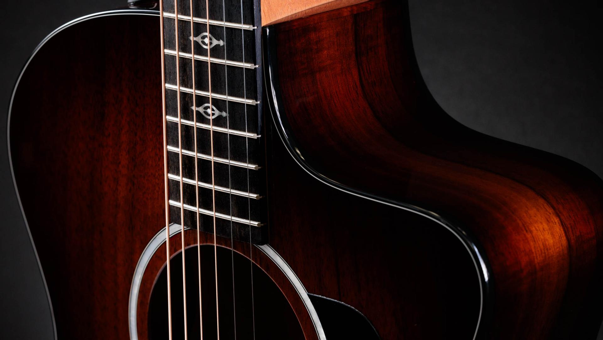 Taylor 224ce-K DLX Grand Auditorium A/E Guitar - Tobacco