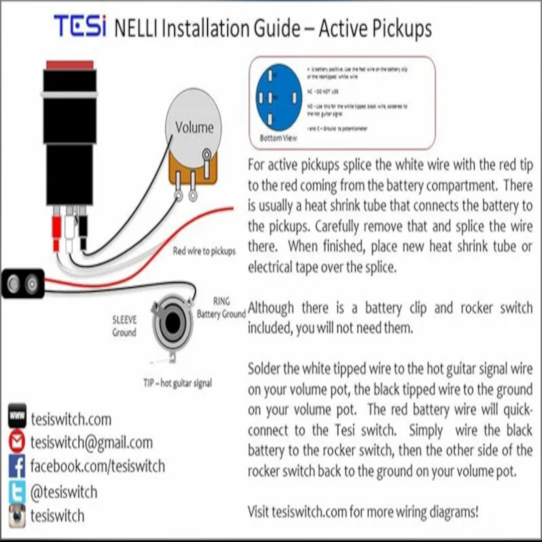 Tesi Switch EVH Style Momentary Kill Switch