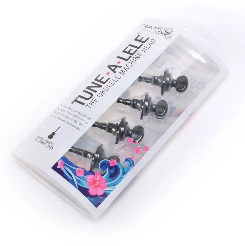 Graph Tech Ratio Ukulele Rear Mount Black 4 pieces