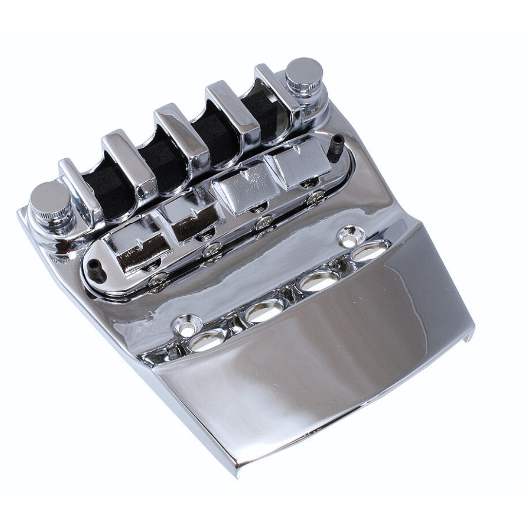 Bridge & Tailpiece For Rickenbacker Bass - Chrome