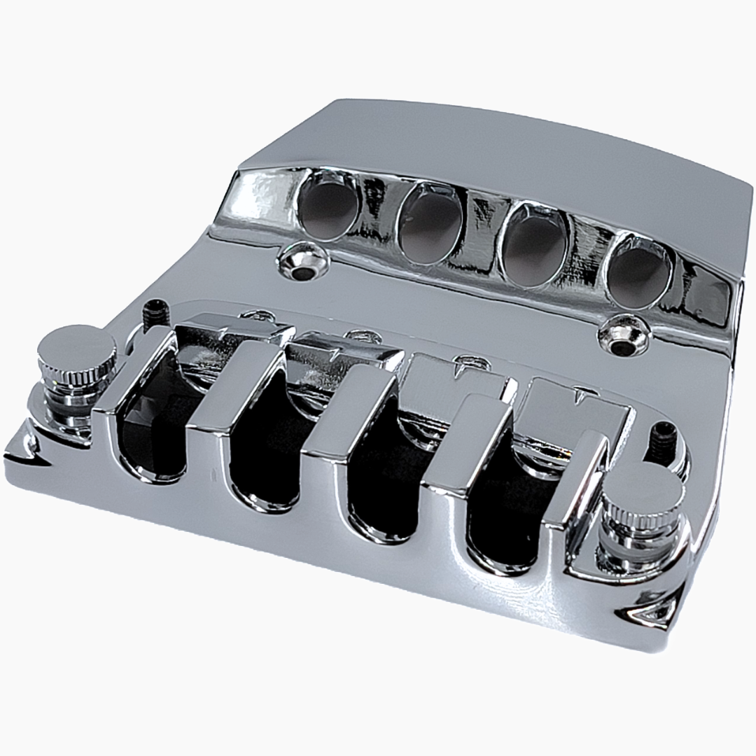 Bridge & Tailpiece For Rickenbacker Bass - Chrome
