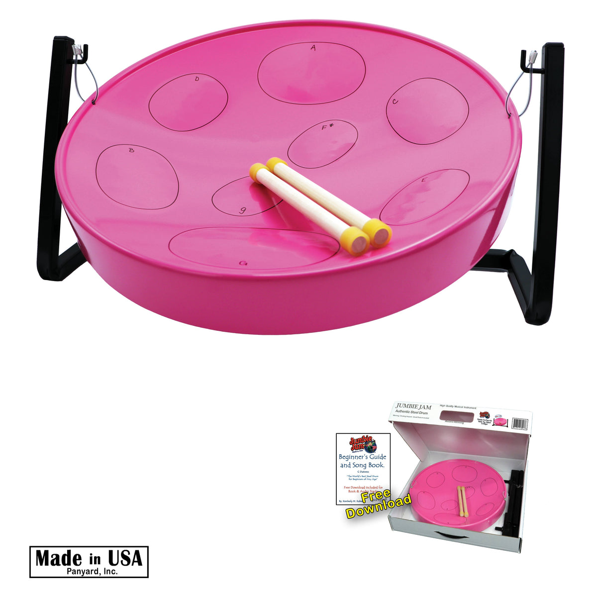 Panyard Jumbie Jam Steel Drum Kit w/ Table Top Stand