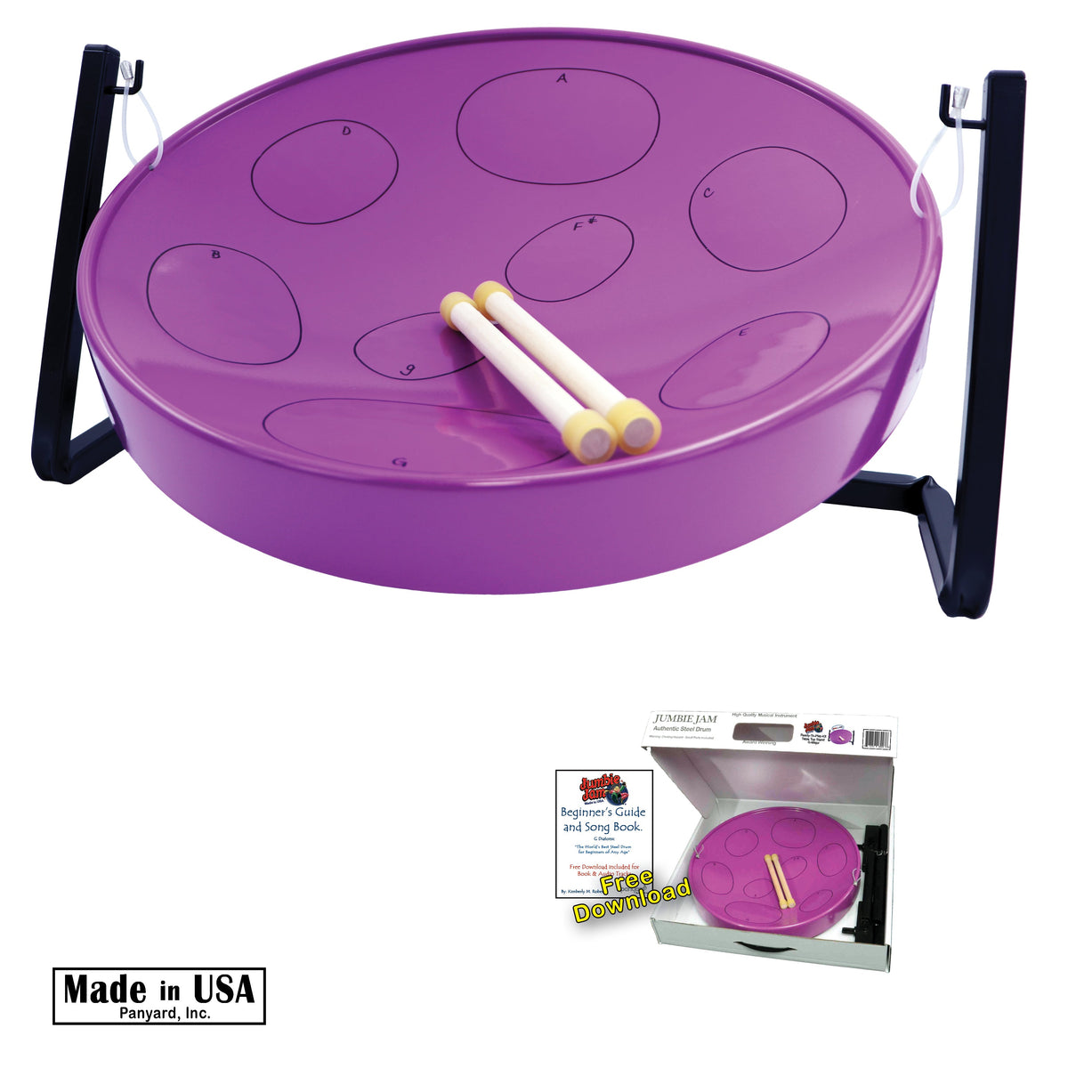 Panyard Jumbie Jam Steel Drum Kit w/ Table Top Stand