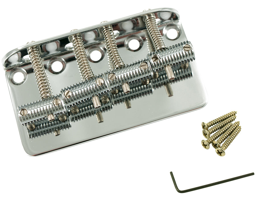 BASS BRIDGE KNURLED SADDLES - CHROME