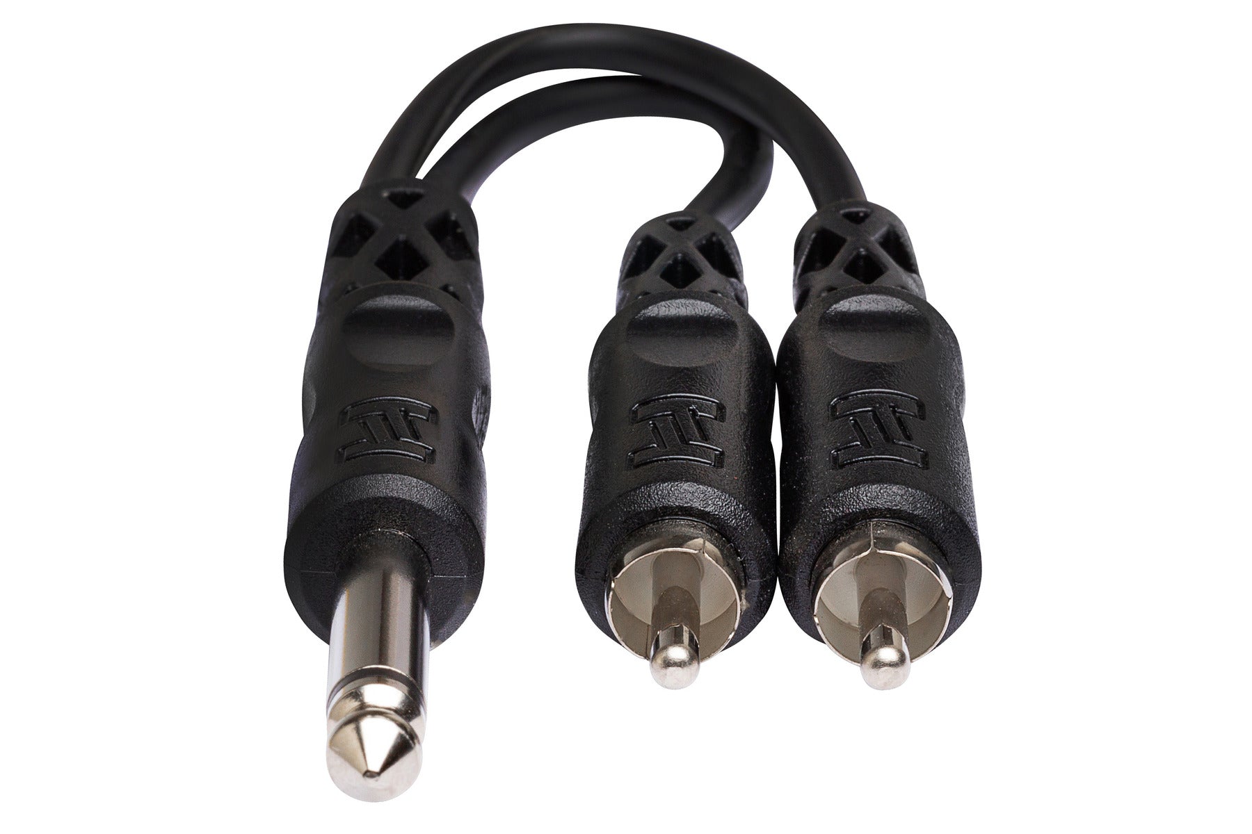 Hosa Y Cable, 1/4" TS to Dual RCA