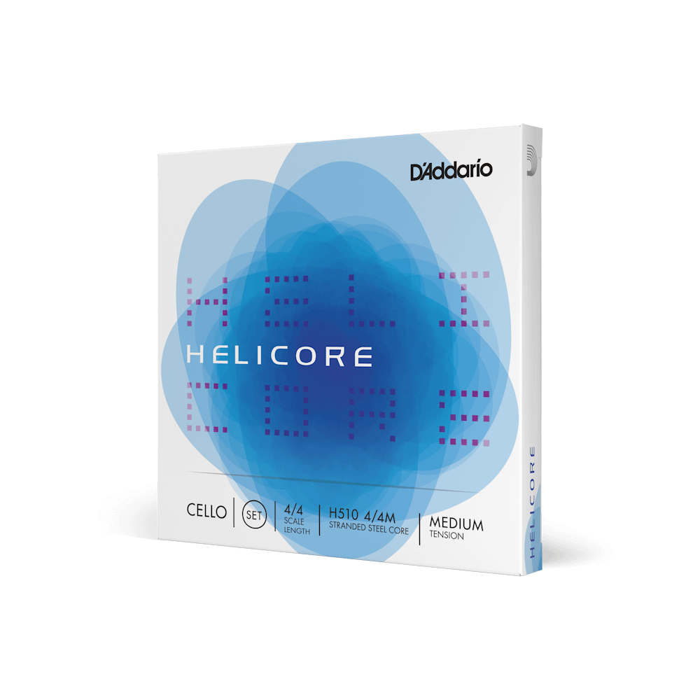 D'Addario Helicore Cello String Set, 4/4 Size, Medium Tension