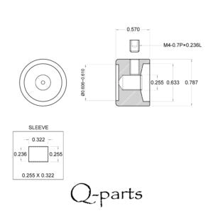 Q-Parts Dome Knob