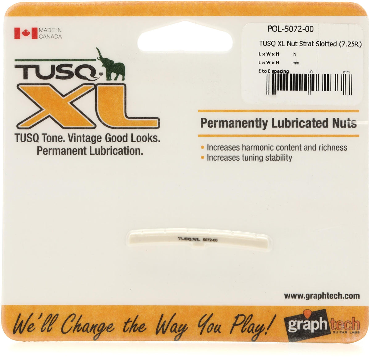 Graph Tech TUSQ XL Nut For '50s-'70s Fender Guitars
