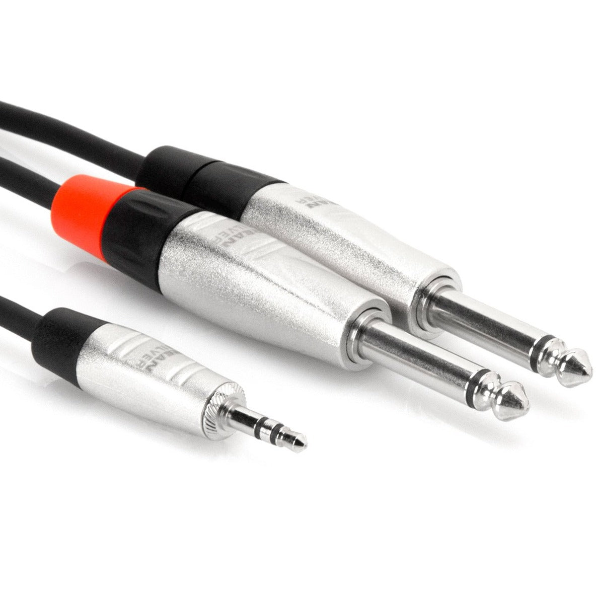 Hosa Pro 10' Stereo Breakout Cable, 3.5mm TRS to Dual 1/4" TS