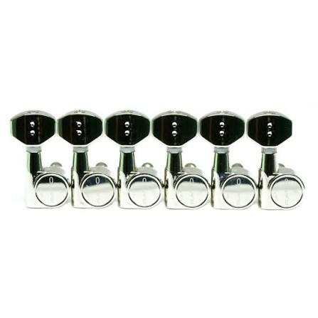 Graph Tech Ratio 6 In-Line Tuning Keys, 2-Pin, Mini Contemporary Style