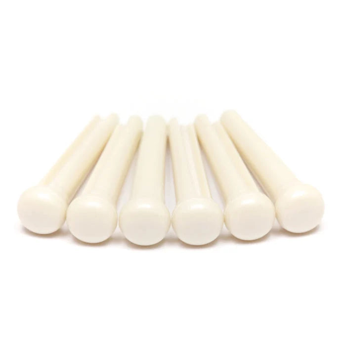 Graph Tech TUSQ Traditional Bridge Pin White / No Dot (6 Pcs)